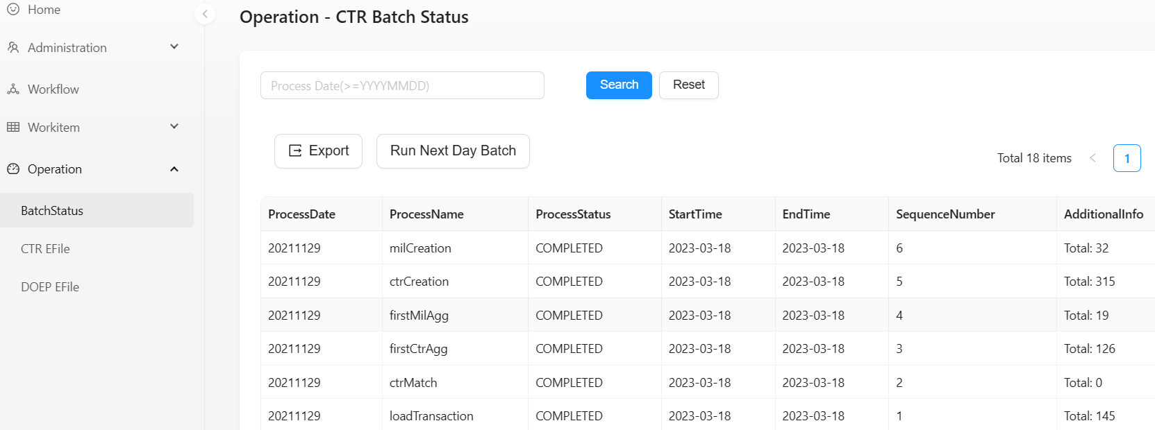 ctr batch status